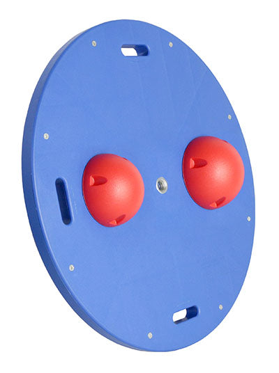 CanDo Balance Board, 16" Diameter Wobble/Rocker Board with 2 Red Balls (Easy) — for Balance Training and Fall Prevention