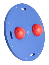 CanDo Balance Board, 16" Diameter Wobble/Rocker Board with 2 Red Balls (Easy) — for Balance Training and Fall Prevention