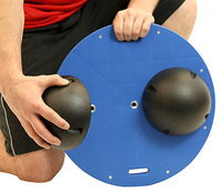 CanDo Balance Board, 16" Diameter Wobble/Rocker Board with 2 Black Balls (X-Hard) — for Balance Training and Fall Prevention