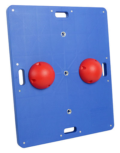 CanDo Balance Board, 16" Diameter Wobble/Rocker Board with 2 Red Balls (Easy) — for Balance Training and Fall Prevention