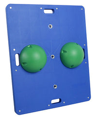 CanDo Balance Board, 16" Diameter Wobble/Rocker Board with 2 Green Balls (Moderate) — for Balance Training and Fall Prevention
