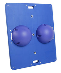 CanDo Balance Board, 16" Diameter Wobble/Rocker Board with 2 Blue Balls (Hard) — for Balance Training and Fall Prevention