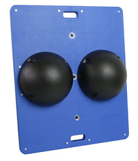 CanDo Balance Board, 16" Diameter Wobble/Rocker Board with 2 Black Balls (X-Hard) — for Balance Training and Fall Prevention