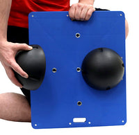 CanDo Balance Board, 16" Diameter Wobble/Rocker Board with 2 Black Balls (X-Hard) — for Balance Training and Fall Prevention
