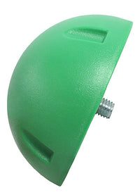 CanDo Balance Board, 15" x 18" Wobble Board with 1 Green Ball (Moderate) — for Balance Training and Fall Prevention