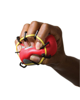 CanDo Digi-Extend n' Squeeze Hand Exerciser - Medium - Red, light — for Hand Strength and Dexterity Therapy
