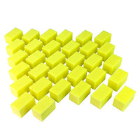 CanDo Hand Therapy Blocks, Yellow (Extra-Soft), Pack of 32, Case of 5 — for Hand Flexion in Clinical and Institutional Care
