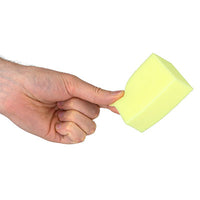 CanDo Hand Therapy Blocks, Yellow (Extra-Soft), Pack of 32, Case of 5 — for Hand Flexion in Clinical and Institutional Care