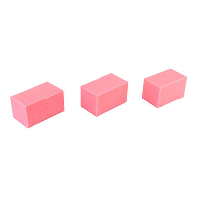 CanDo Hand Therapy Blocks, Pink (Soft), Pack of 3, Case of 40 — for Hand Flexion in Clinical and Institutional Care