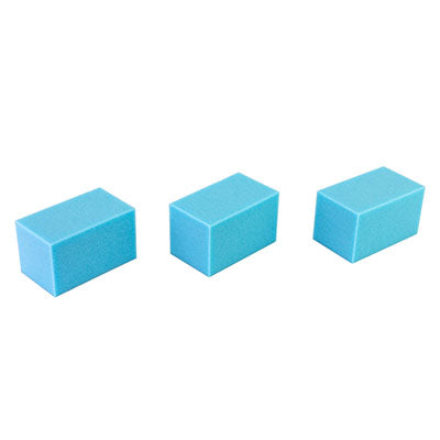 CanDo Hand Therapy Blocks, Blue (Medium), Pack of 3, Case of 40 — for Hand Flexion in Clinical and Institutional Care