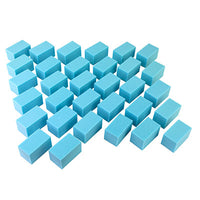 CanDo Hand Therapy Blocks, Blue (Medium), Pack of 32 — for Hand Flexion in Clinical and Institutional Care