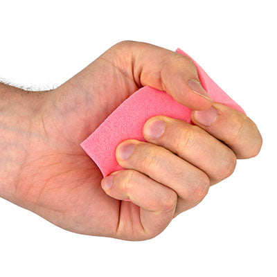 CanDo Hand Therapy Blocks, Assorted (Extra-Soft through Firm), Pack of 12, Case of 10 — for Hand Flexion in Clinical and Institutional Care