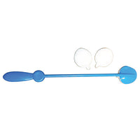 CanDo Lotion Applicator with 2 Extra Pads, Blue — for Safe Bathing and Hygiene