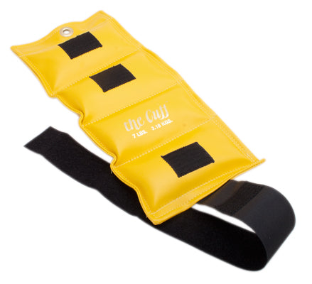 the Cuff Deluxe Ankle and Wrist Weight, Lemon (7 lb.) — for Strength Training and Rehabilitation