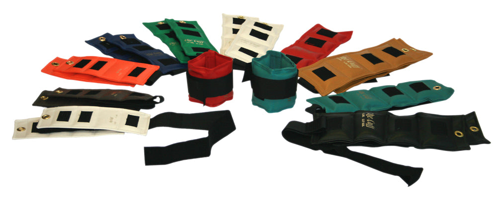 the Cuff Deluxe Ankle and Wrist Weight, 20 Piece Set (2 each: .25, .5, .75, 1, 1.5, 2, 2.5, 3, 4, 5 lb.) — for Strength Training and Rehabilitation