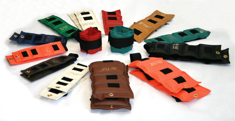 the Cuff Deluxe Ankle and Wrist Weight, 24 Piece Set (2 each: .25, .5, .75, 1, 1.5, 2, 2.5, 3, 4, 5, 7.5, 10 lb.) — for Strength Training and Rehabilitation