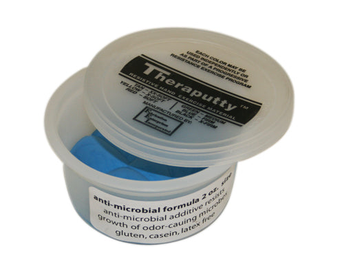 TheraPutty CanDo Antimicrobial Theraputty Exercise Material - 2 oz - Blue - Firm — for Hand Therapy and Strengthening
