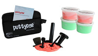 TheraPutty Puttycise 5-piece tool set w/carry bag, manual, 2 x 1 lb red and 2 x 1 lb green putty — for Hand Therapy and Strengthening