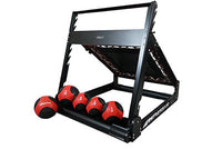 Shuttle Black Rebound Set with 5 Red Medicine Balls — for Fitness Equipment in Clinical and Institutional Care