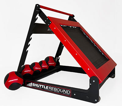 Shuttle Red Rebound Set with 5 Red Medicine Balls — for Fitness Equipment in Clinical and Institutional Care