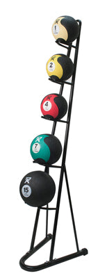 CanDo Plyometric Ball Rack, 6-Ball Capacity, Vertical, Black — for Strength Training and Rehabilitation