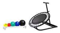 CanDo Circular Ball Rebounder, Plastic Rack, 5-Piece Set (1 ea: 2, 4, 7, 11, 15 lb.) — for Strength Training and Rehabilitation