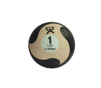 CanDo Firm Medicine Ball, 8" Diameter, Tan, 1 lbs. — for Strength Training and Rehabilitation