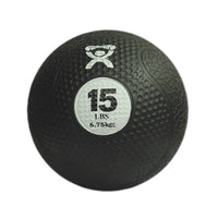 CanDo Firm Medicine Ball, 8" Diameter, Tan, 1 lbs. — for Strength Training and Rehabilitation