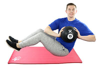 CanDo Firm Medicine Ball, 8" Diameter, Tan, 1 lbs. — for Strength Training and Rehabilitation
