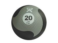 CanDo Firm Medicine Ball, 8" Diameter, Tan, 1 lbs. — for Strength Training and Rehabilitation