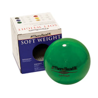 TheraBand Soft Weights ball - Green - 2 kg, 4.4 lb — for Resistance Training and Rehabilitation