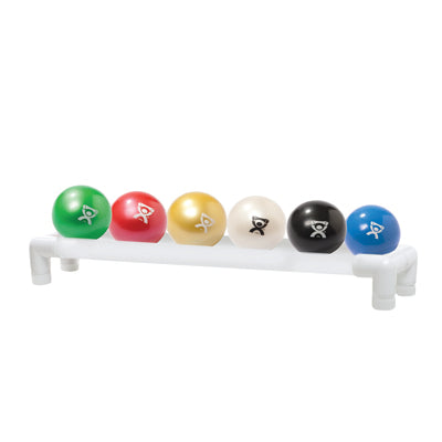 CanDo PVC WaTE Ball Rack - Accessory - 1-tier 6-Ball Rack — for Strength Training and Rehabilitation