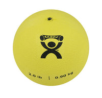 CanDo Soft and Pliable Medicine Ball, Tan, 1 lbs. — for Strength Training and Rehabilitation