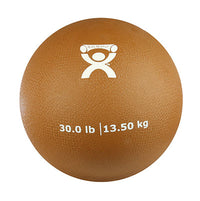 CanDo Soft and Pliable Medicine Ball, Tan, 1 lbs. — for Strength Training and Rehabilitation