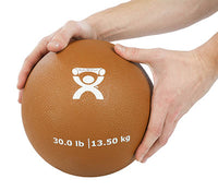 CanDo Soft and Pliable Medicine Ball, Tan, 1 lbs. — for Strength Training and Rehabilitation