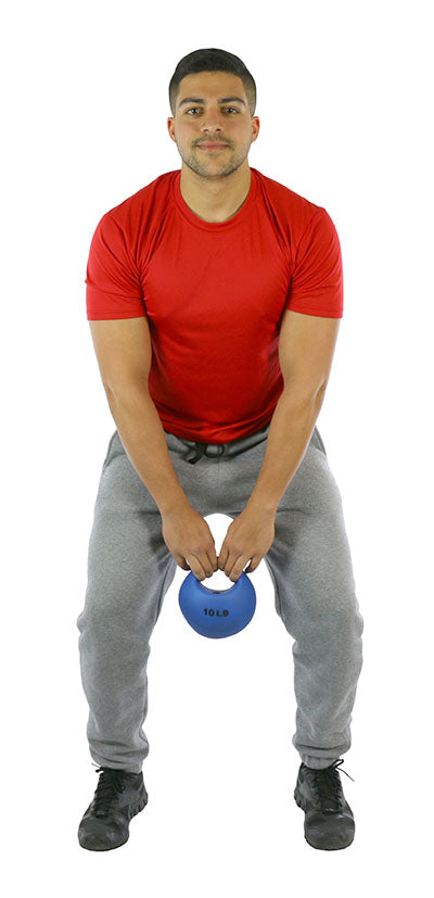 CanDo One Handle Medicine Ball - 5 pc set (Tan, Yellow, Red, Green, Blue) — for Strength Training and Rehabilitation