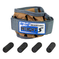 the Cuff The Adjustable Cuff pediatric ankle weight - 2 lb - 12 x 0.17 lb inserts - Tan - each — for Strength Training and Rehabilitation