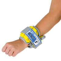 the Cuff The Adjustable Cuff wrist weight - 2 lb - 10 x 0.2 lb inserts - Yellow - each — for Strength Training and Rehabilitation
