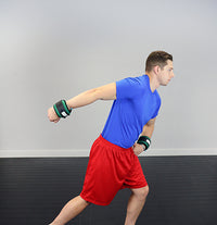 the Cuff CanDo Weight Straps - 3 lb Set (2 each: 1-1/2 lb weight) - Green — for Strength Training and Rehabilitation