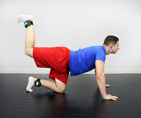 the Cuff CanDo Weight Straps - 3 lb Set (2 each: 1-1/2 lb weight) - Green — for Strength Training and Rehabilitation