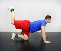 the Cuff CanDo Weight Straps - 3 lb Set (2 each: 1-1/2 lb weight) - Green — for Strength Training and Rehabilitation