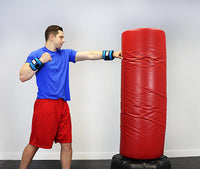 the Cuff CanDo Weight Straps - 4 lb Set (2 each: 2 lb weight) - Blue — for Strength Training and Rehabilitation