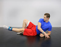 the Cuff CanDo Weight Straps - 4 lb Set (2 each: 2 lb weight) - Blue — for Strength Training and Rehabilitation