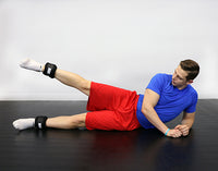 the Cuff CanDo Weight Straps - 5 lb Set (2 each: 2-1/2 lb weight) - Black — for Strength Training and Rehabilitation