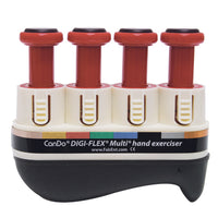 CanDo Digi-Flex Multi, Basic Starter Pack, 1 Frame, 4 Red (Light) Buttons — for Hand Flexion in Clinical and Institutional Care