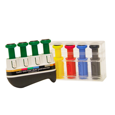 CanDo Digi-Flex Multi, Progressive Starter Pack, Frame, 8 Buttons (4 Green, 1 Yellow, 1 Red, 1 Blue, 1 Black) — for Hand Flexion in Clinical and Institutional Care