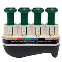 CanDo Digi-Flex Multi, Basic Starter Pack, 1 Frame, 4 Red (Light) Buttons — for Hand Flexion in Clinical and Institutional Care