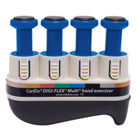 CanDo Digi-Flex Multi, Basic Starter Pack, 1 Frame, 4 Red (Light) Buttons — for Hand Flexion in Clinical and Institutional Care