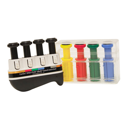 CanDo Digi-Flex Multi, Progressive Starter Pack, Frame, 8 Buttons (4 Black, 1 Yellow, 1 Red, 1 Green, 1 Blue) — for Hand Flexion in Clinical and Institutional Care
