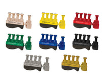 CanDo Digi-Flex Thumb - Set of 8 (1 each: tan, yellow, red, green, blue, black, silver, gold) — for Hand Flexion in Clinical and Institutional Care